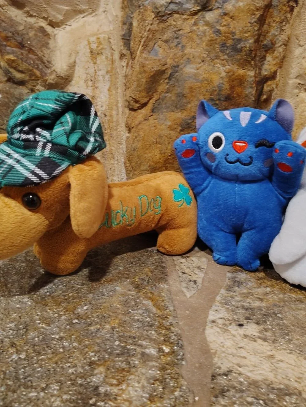 Bundle Lot of 5 Dog Toys Plush Dan Dee Lucky Dog